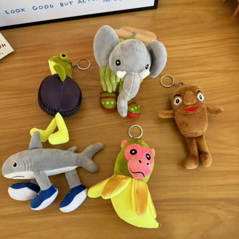 

Italian Brainrot Al Tungtungtungsahur Keychain Animal Cartoon Soft Tralalelotralala Plush Keychain Stuffed PP Cotton