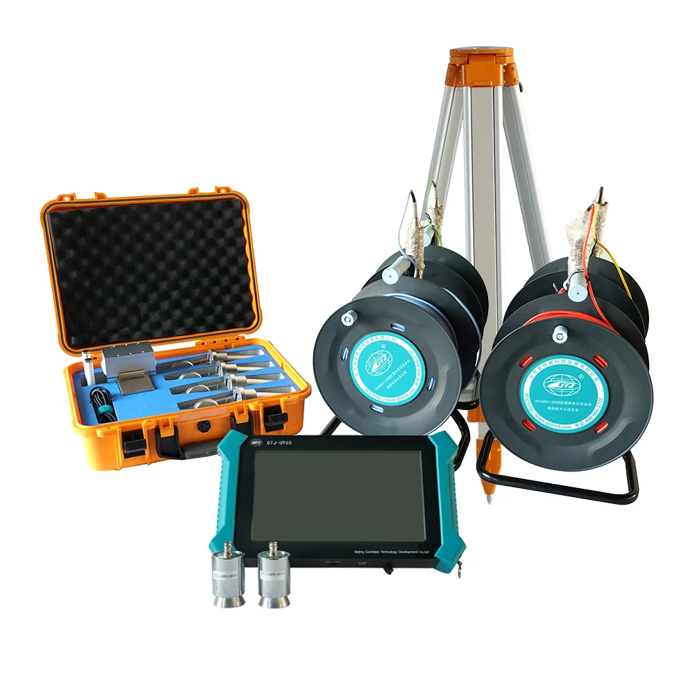 Ultrasonic monitoring instrument logging. Test method and equipment, non-destructive cross-hole