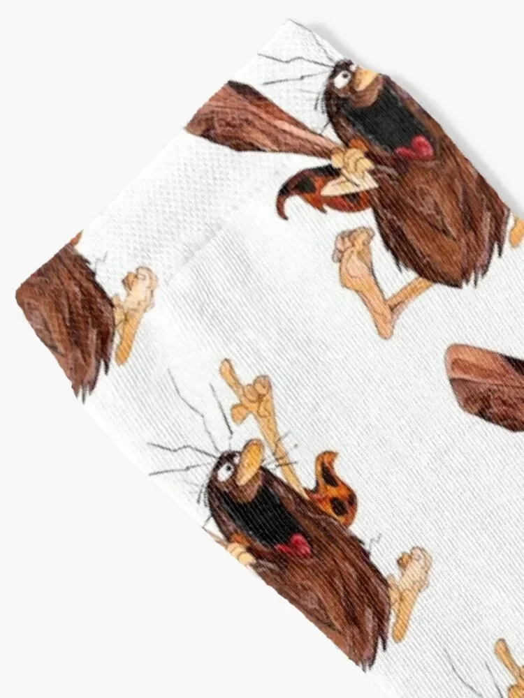 Caveman Captain Socks halloween Rugby tennis with print Boy Socks Women's