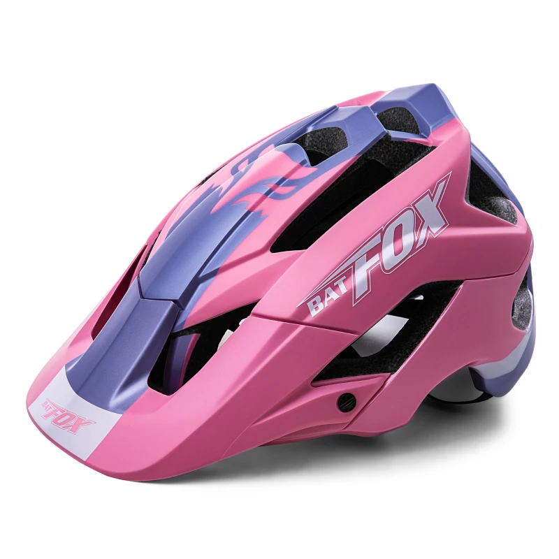 bat fox adults bike helmet 8 BATFOX Mountain Bike Helmet Porous Breathable Safety Helmet Mountain Bike  Equipment Classic Style