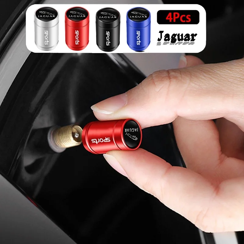 Estilo do carro de metal tampas da válvula do pneu acessórios prevenção poeira para jaguar x s f xf xe xj xk xel xfl xjl xj6 xjs xkr xfr