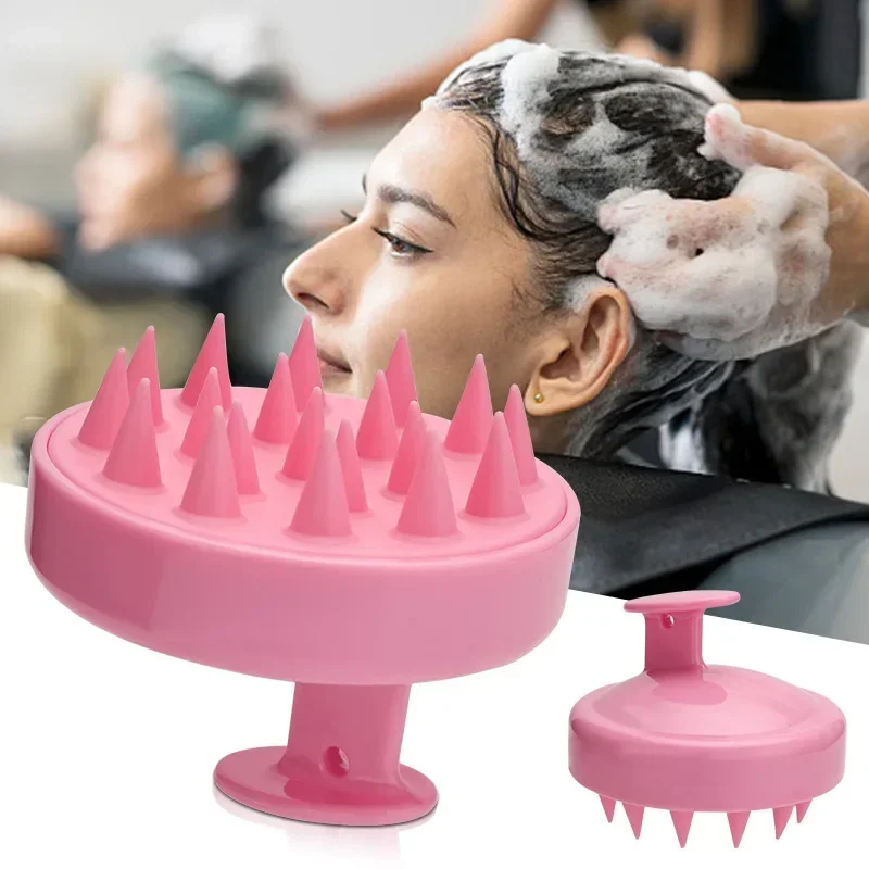 

Силиконовая щетка для шампуня, массажная расческа для кожи головы, расческа для мытья волос, массажная щетка для тела, щетка для ванны, душа, салонный парикмахерский инструмент