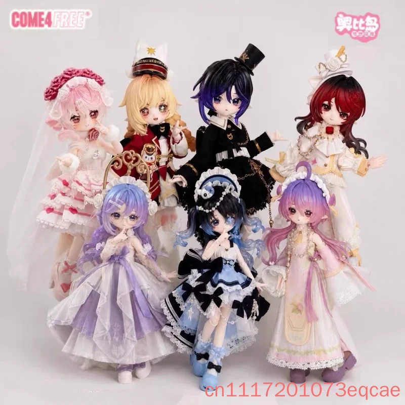 Genuine Come4free Minty Ver2.0 1/12 Bjd Suprise Box Aobi Dream Kingdom Co Branded Movable Joint Desktop Decor Ornament Toy Gifts