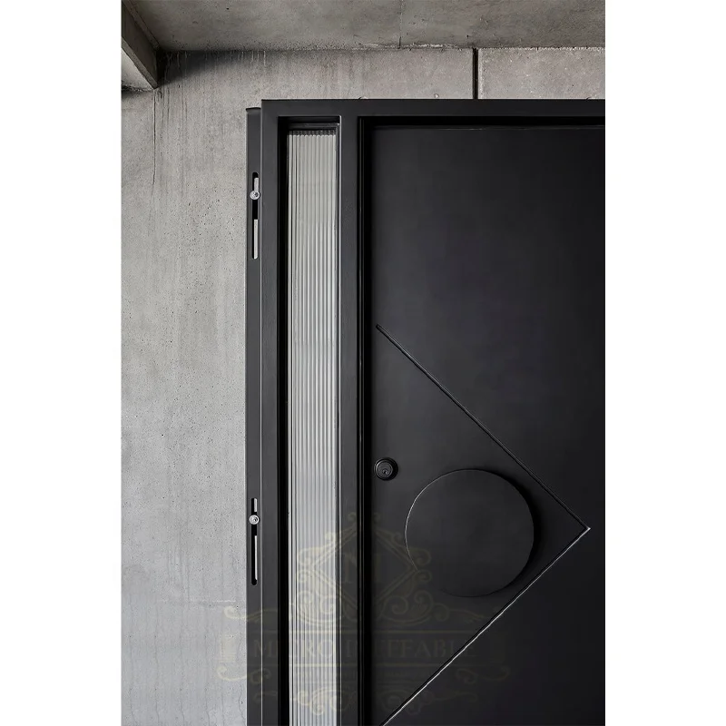 Puerta pivotante de seguridad Exterior, puerta de entrada de lujo para el mercado australiano de aluminio fundido, precio de fábrica, gran oferta