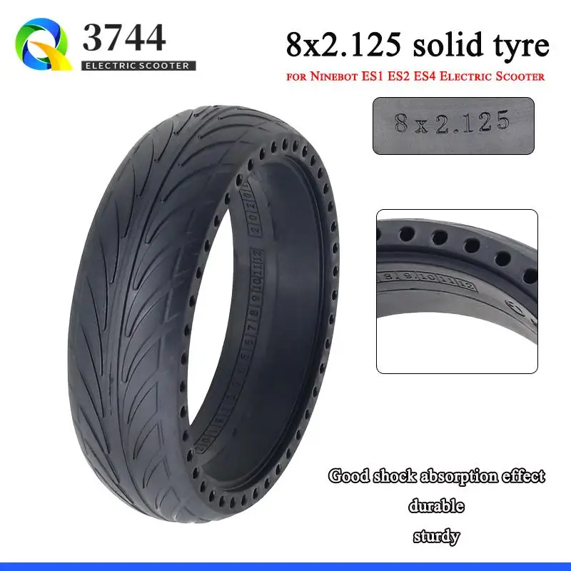 

8 Inch Solid Tyre 8x2.125 For Ninebot Segway ES1/ES2/ES3/ES4 Electric Scooter Rubber Solid Tire Anti-puncture Damping Tyre