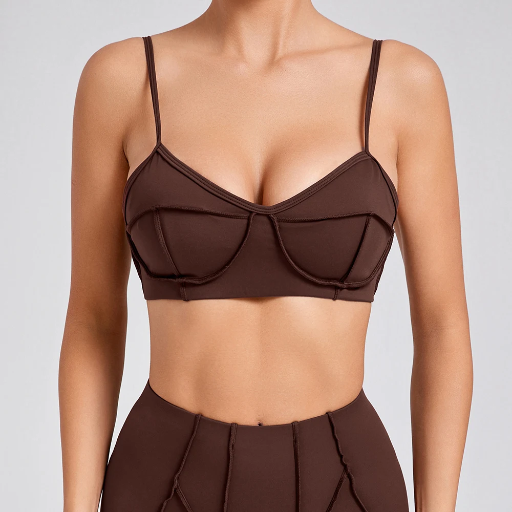 اليوغا الأعلى للصدمات الرياضة الصدرية المرأة سترة يوجا المرأة الصالة الرياضية الملابس النشطة تجريب رفع المحاصيل الأعلى اللياقة البدنية الجري الملابس الداخلية