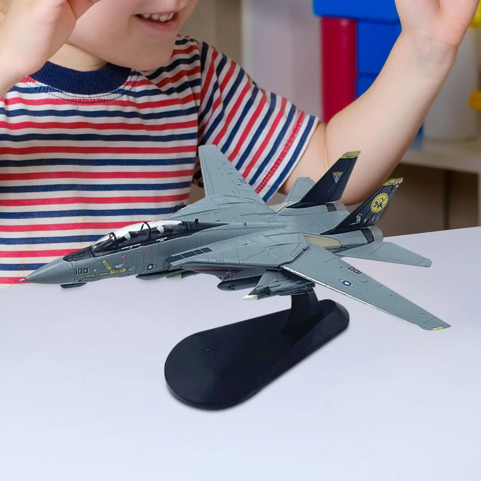 

1/100 масштаб F 14D модель истребителя подарочная модель самолета для барной полки дома
