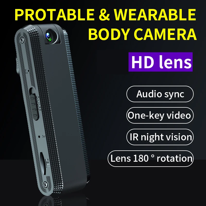 

HD 1080P Mini Camera Portable Small Digital Video Recorder Police BodyCam Infrared Night Vision Miniature Camcorder Dictaphone