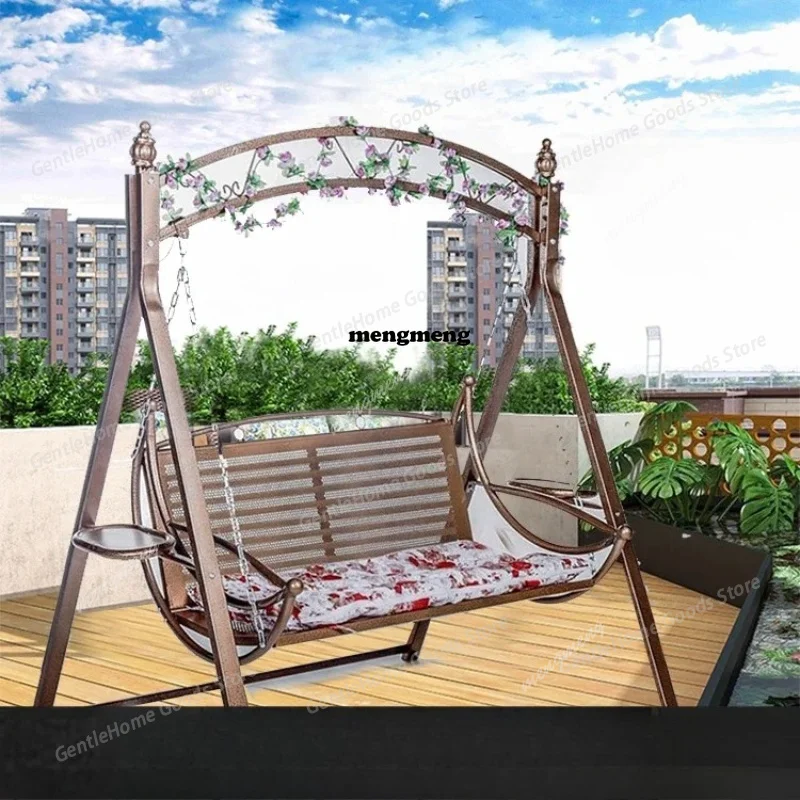 Metal Garden Patio Swings Hanging Chair Rocking Shaking Street Patio Swing Hammock Retro Outdoor Furniture Schaukel