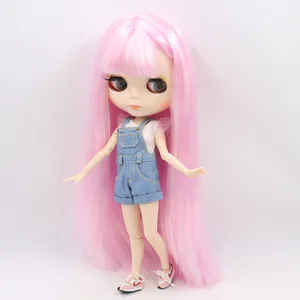 ICY DBS-Blyth دمية عارية الجسم المشترك مع بشرة بيضاء ، وجه لامع ، خلفية زرقاء ، لعبة هدية فتاة ، 1: 6 BJD أعلى 8 مبيعات دمية امرأة عارية - رقم 1