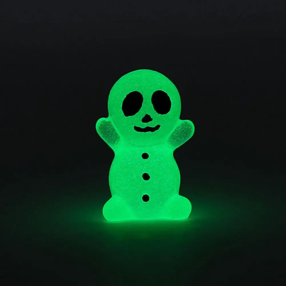 Glow-in-the-dark Halloween Decor Halloween Mini Figurine Set Pumpkin Ghost Skeleton Mummy Ornament Desktop Decoration