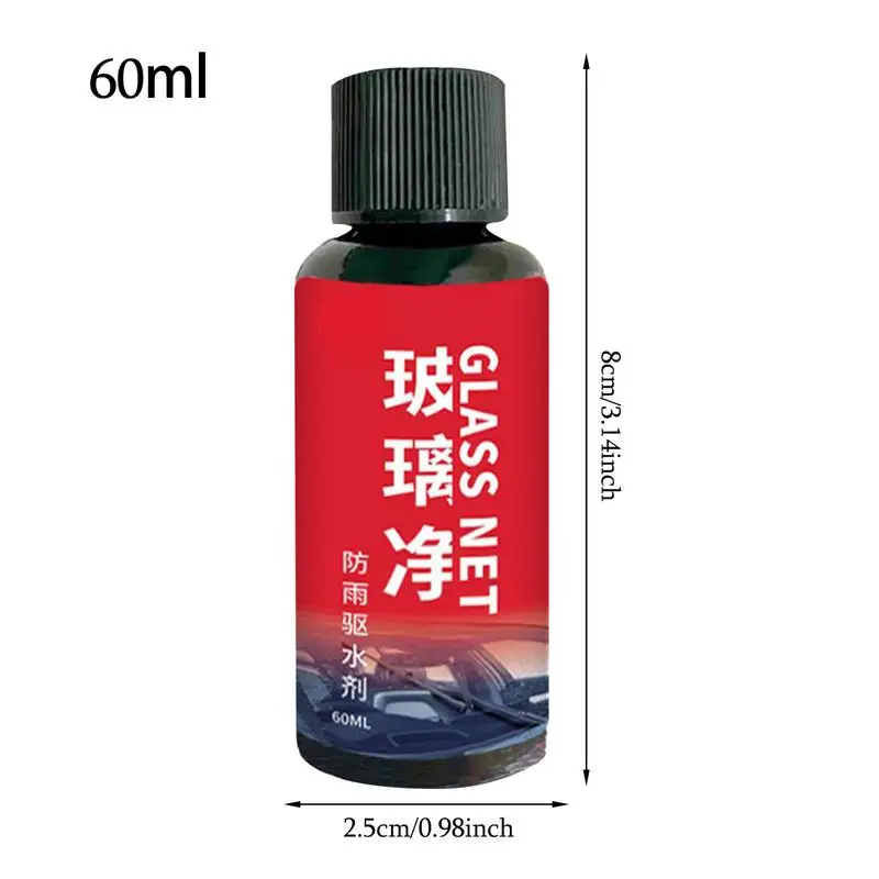 車のガラス油膜除去剤、クリーニングボード、複合フロントガラスクリーナー、車のガラスコーティング、透明な窓、自動ディテール、60ml