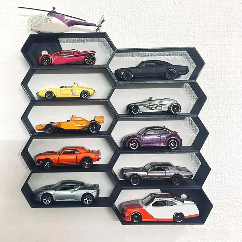 C 3D Printing Car Model Display Rack Creative 10Grids Cars Model Storage Box Save Space Large Capacity Collection Show Holder