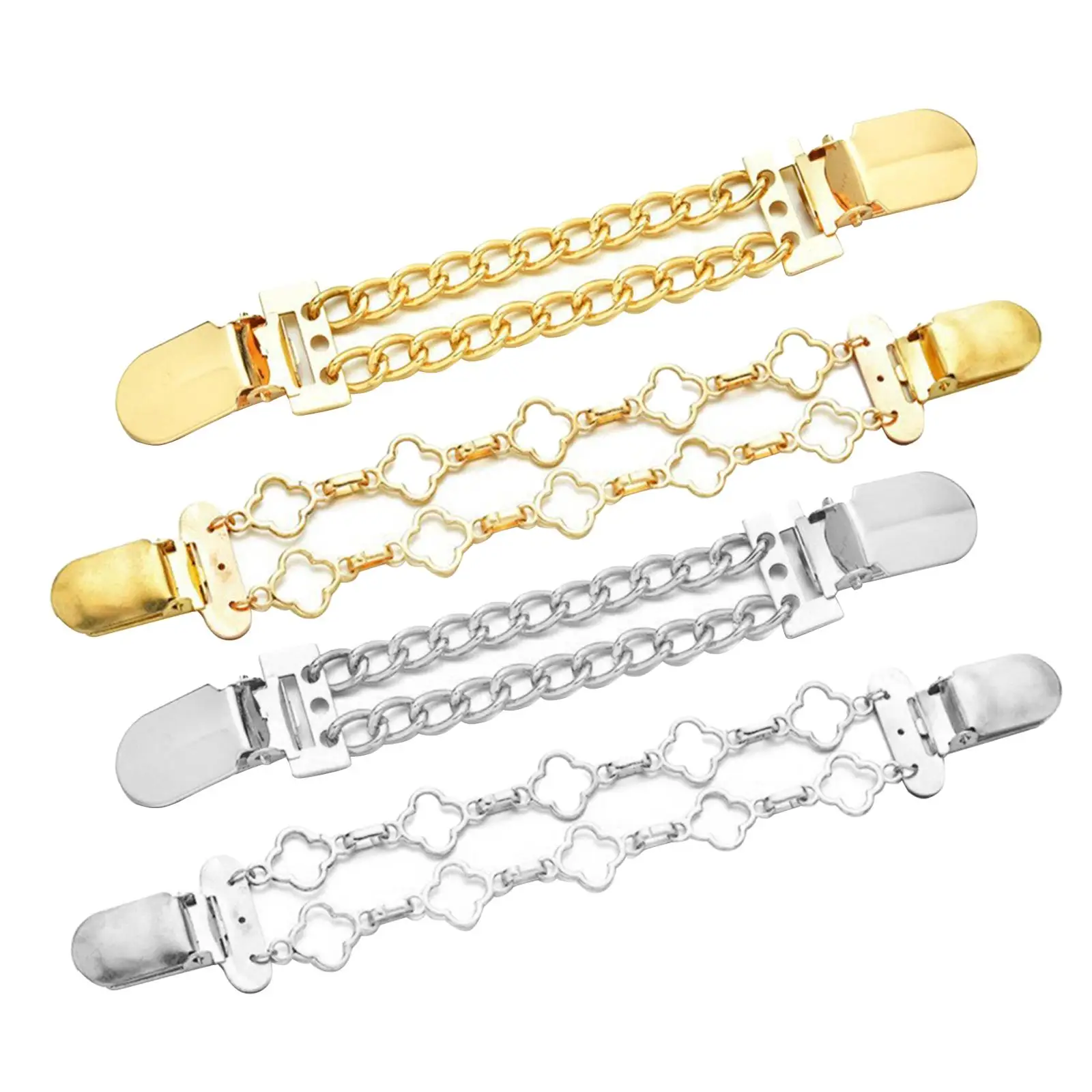 4 Pieces Sweater Shawl Clip Portable Cardigan Clasp Elegant Sweater Clips Cardigan Clips for Girls Ladies Women Cloak Jackets