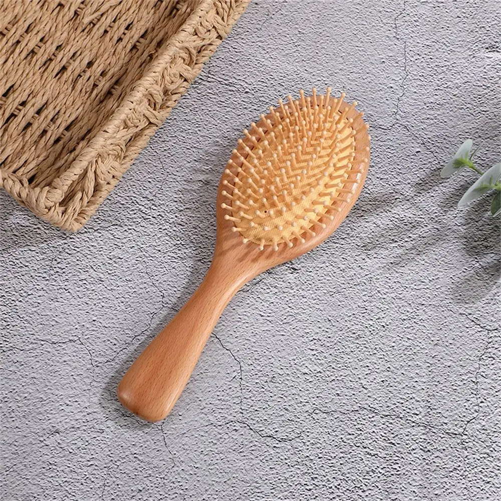 Professional Air Cushion Wood Comb Hair Loss Scalp Care Bamboo Comb Not Knotted Healthy Hair Brush Women Girls