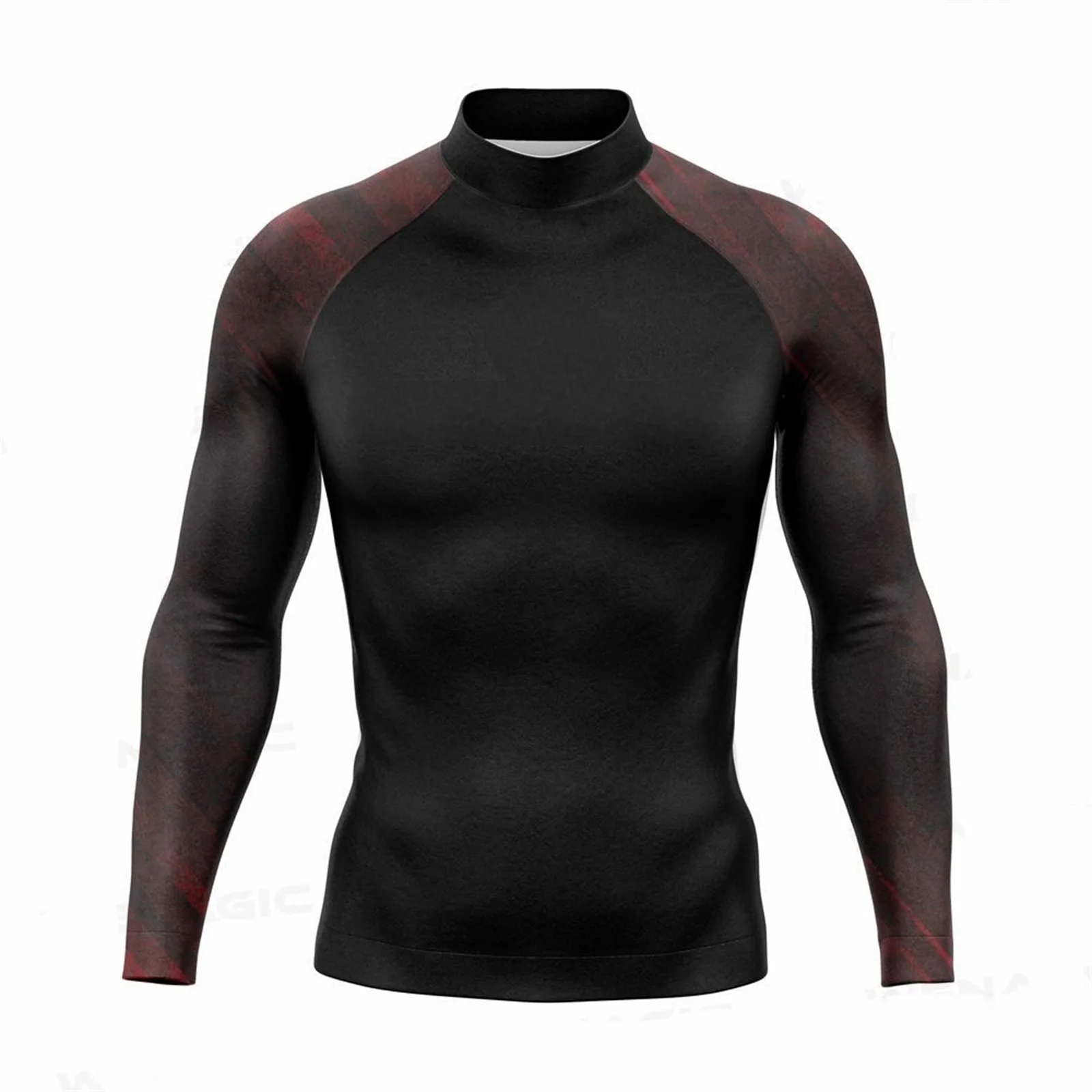 Men\'s UPF 50+ Long Sleeve Rashguard Shirt Sun Protection Beach Swim Shirt Quick Dry Surfing Shirt