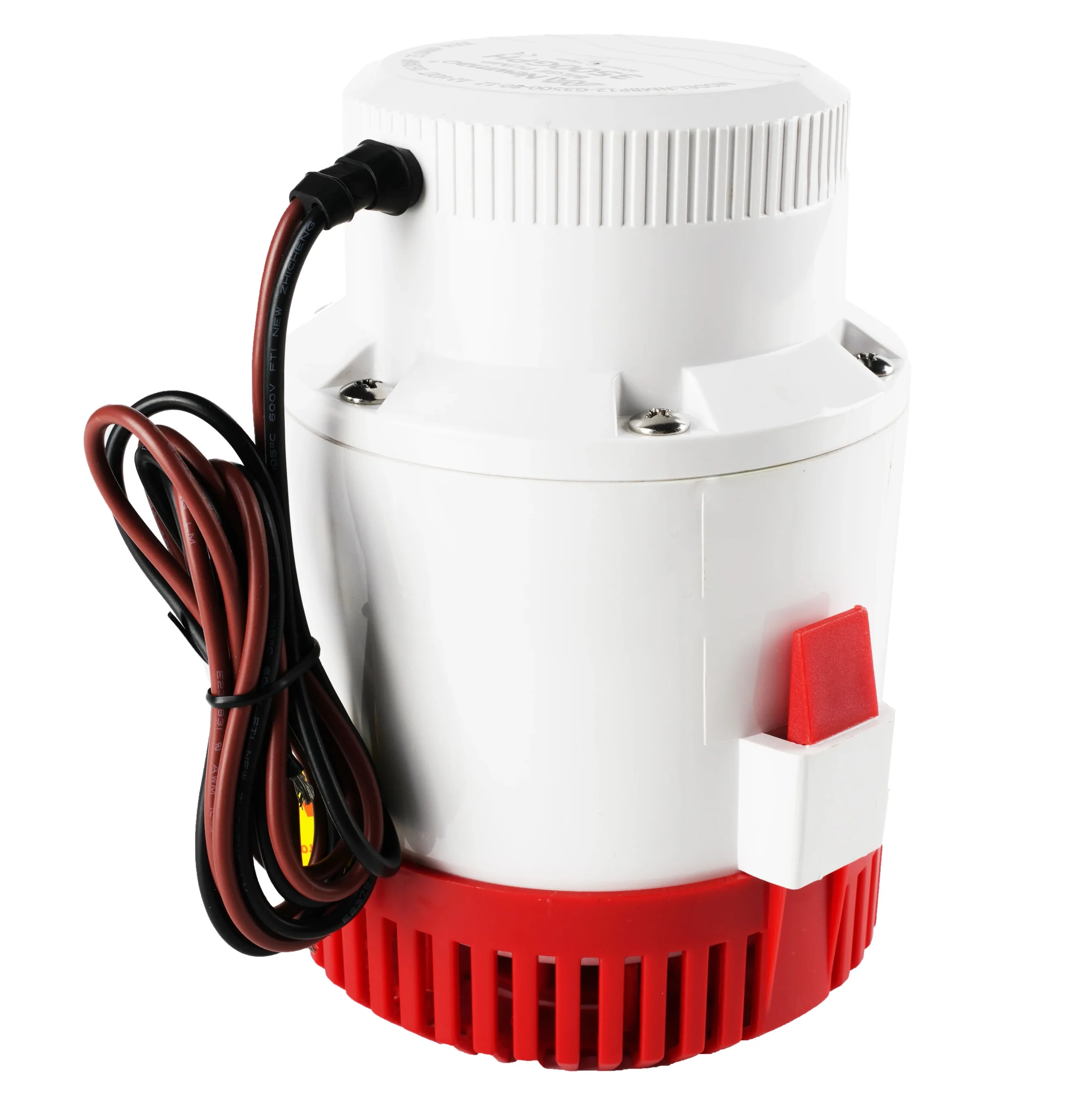 Imagem -02 - Bomba de Água Elétrica para Barcos Barco Submersível Bomba de Água com Interruptor de Flot Grande Fluxo dc 12v 24v 3700 Gph