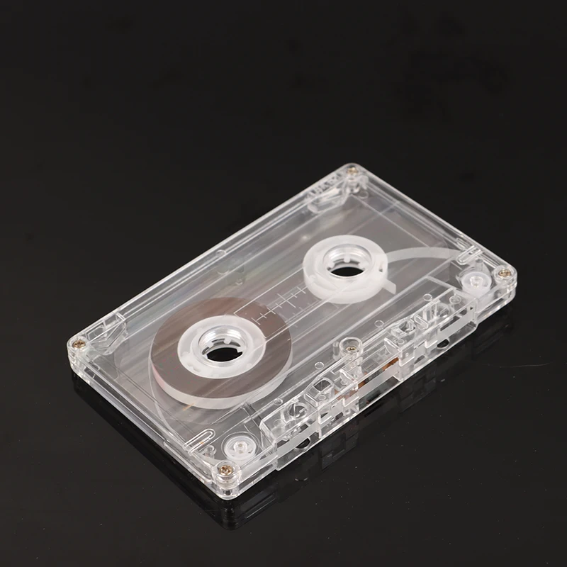 1pcs High Quality Standard Audio Cassette Blank Magnetic Tape Repeater Player Accessories Empty 30 Minutes Clear Audiotape DIY