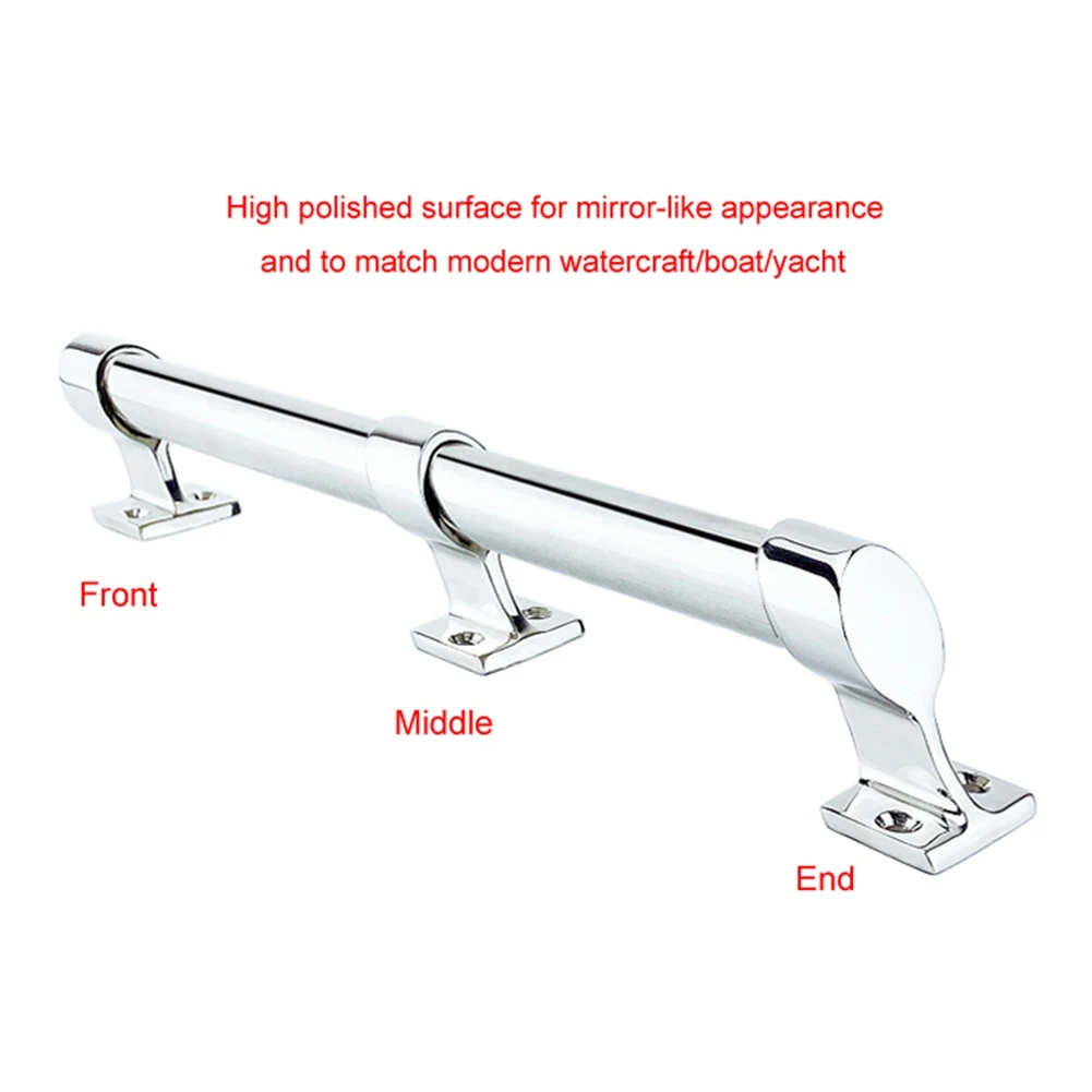 1Inch Pipe Front Boat Deck Mount Hand Rail Stanchion Marine Stainless Hardware Fitting 316 stainless steel