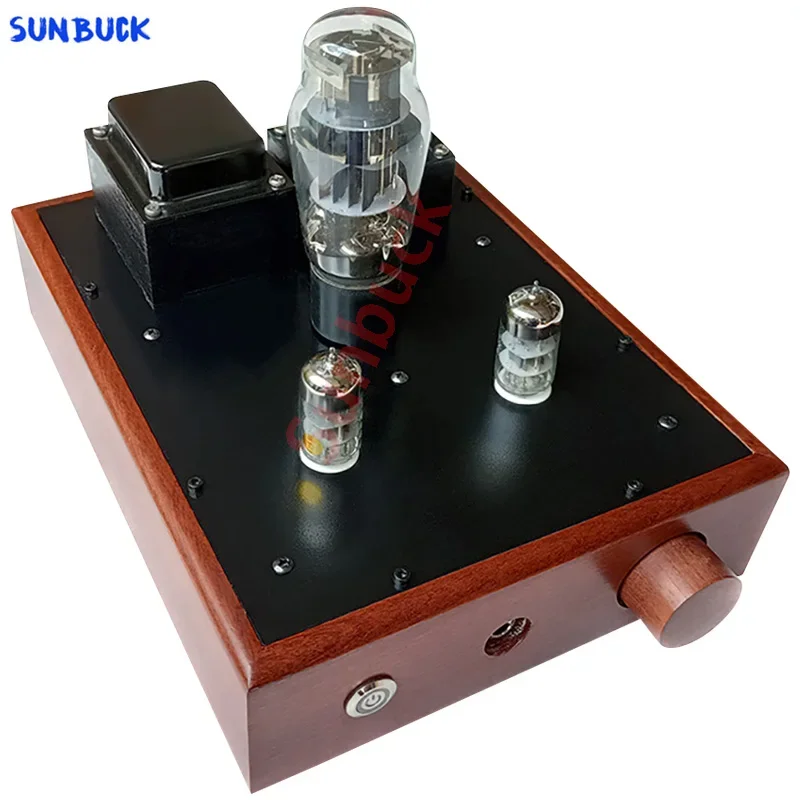 Sunbuck 32Ω-600Ω 2.0 1 واط فراغ أنبوب أمبير مكبر للصوت 0 الضوضاء 6N3 6N5P GE5670 6080 فراغ أنبوب مضخم ضوت سماعات الأذن