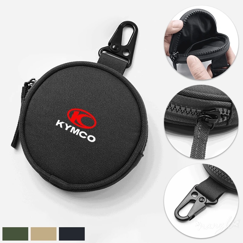 

Motorcycle Key Bag Coin Wallet Accessories Key Protection Package For Kymco Agility 50 Ak550 Xciting 250 300 400 400S 500 MOTO