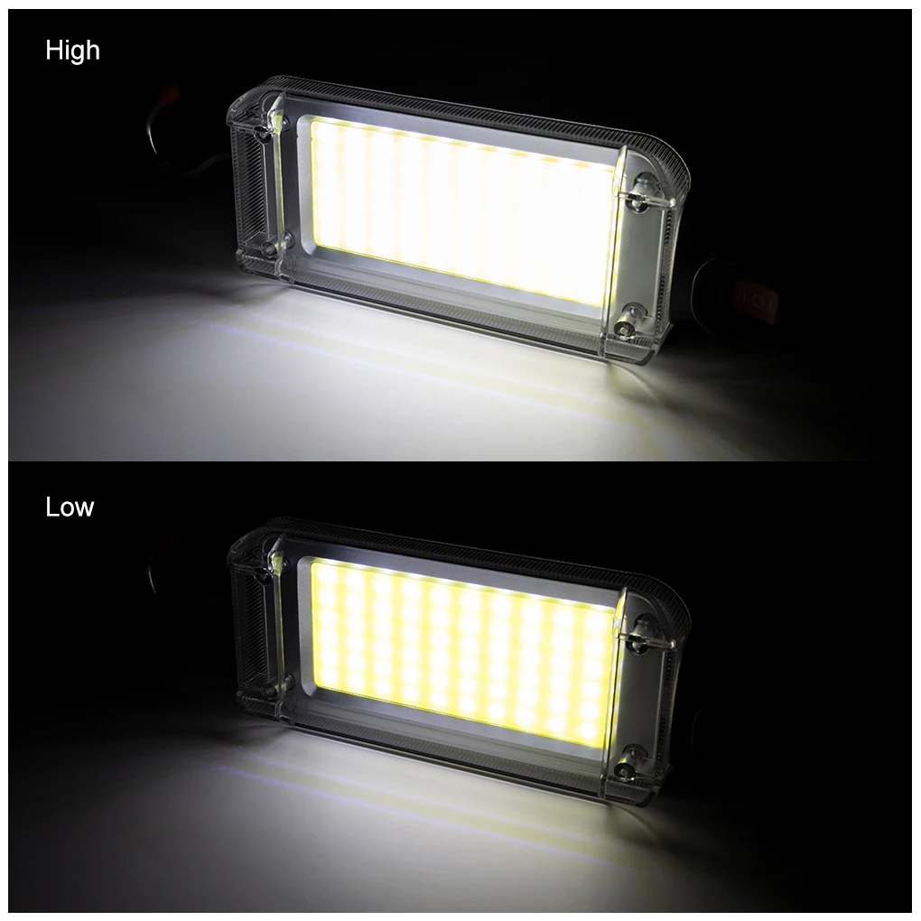Work Light COB Handheld Working Lamp Indoor Outdoor Lighting Tool Walking Car Repairing Workshop Flashlight with Hook