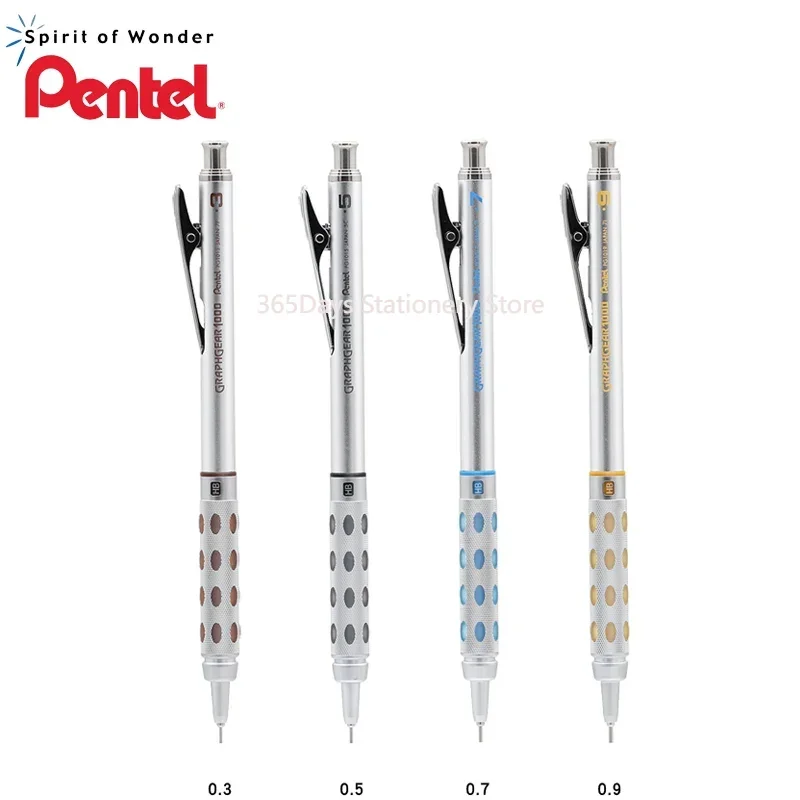 New Pentel GraphGear 1000 Drawing Mechanical Pencil Student Use Not Easy to Break Lead Mechanical Pencil 0.3 0.5 0.7 0.9mm