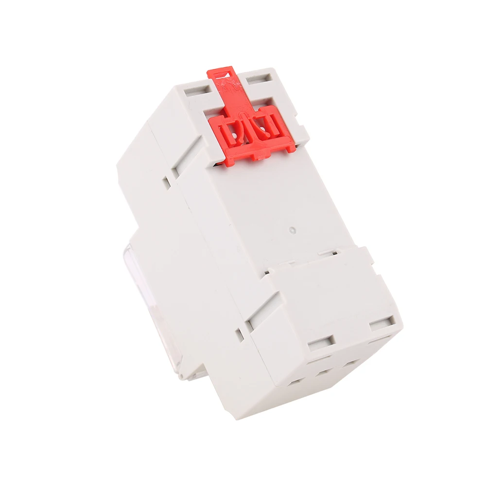 Red Time Switch Power Weekly Programme Electronic Timer Switch Digital Timer 220V 110V 12V 24V Din Rail Mount 35mm 25A