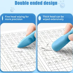 Eraser Pen with hole for primary students, no crease without crumbs, oversize art pen, Image Skin Eraser, 3 pcs/box 6 Main Sales Rubber Pen - №6