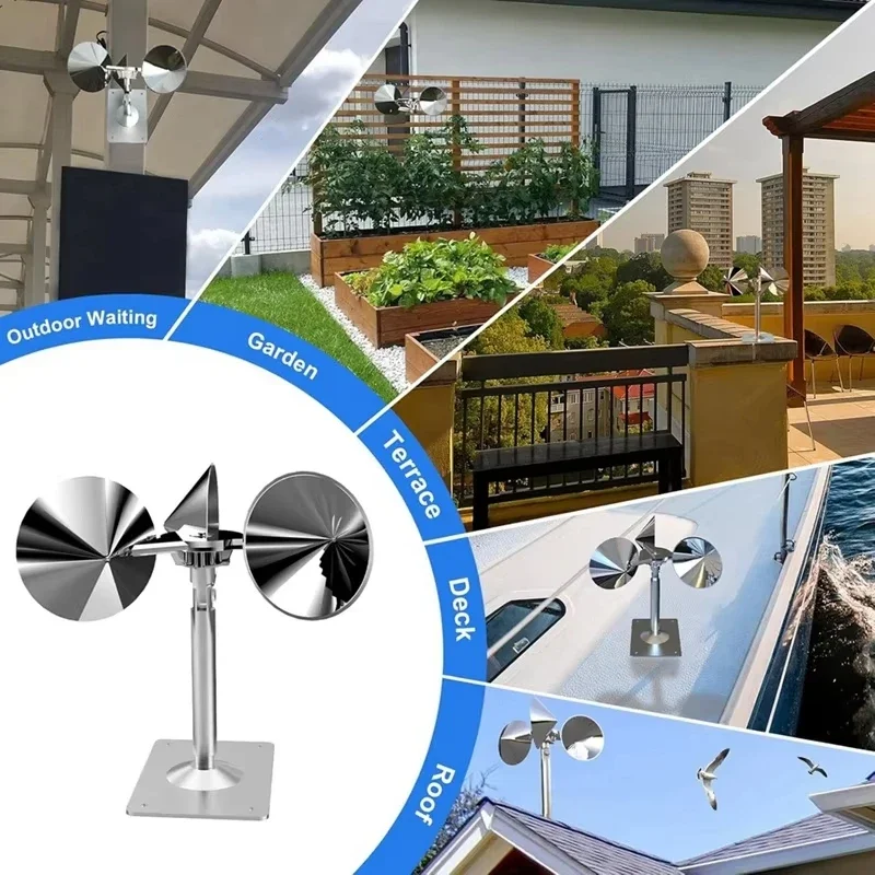 Wind Powered Scare Devices, Reflective Kites For Yard, Garden, Rooftop And Vegetable Gardens, All Birds Such As Pigeons