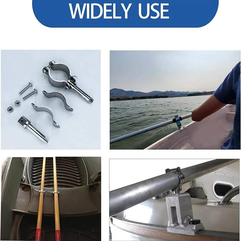 316 Stainless Steel Oar Bracket Foldable Paddle Support Frame for Kayak Inflatable Boat and Marine Yacht