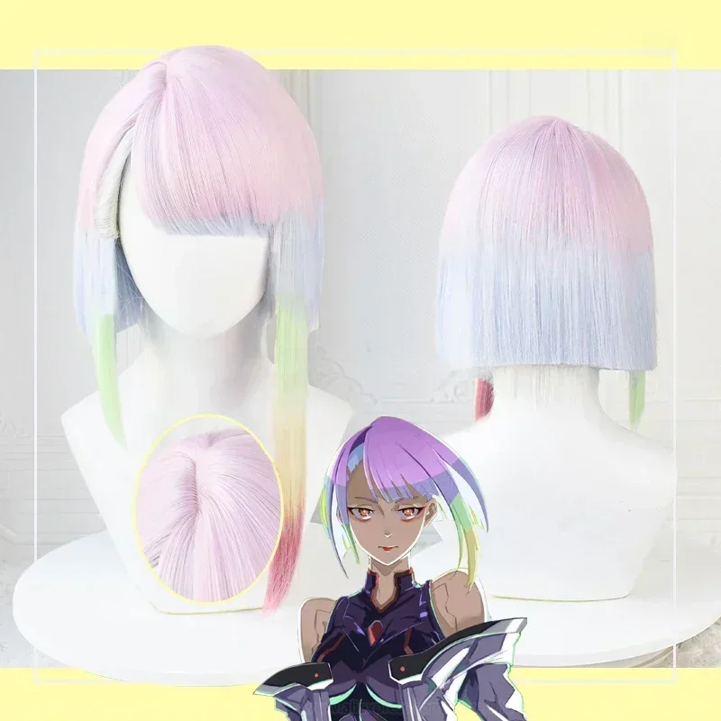 أنيمي Cyberpunk Edgerunners لوسي شعر مستعار تأثيري أنيمي Cyberpunk Edgerunners كوس لوسينا كوشينادا تأثيري متعدد الألوان الشعر