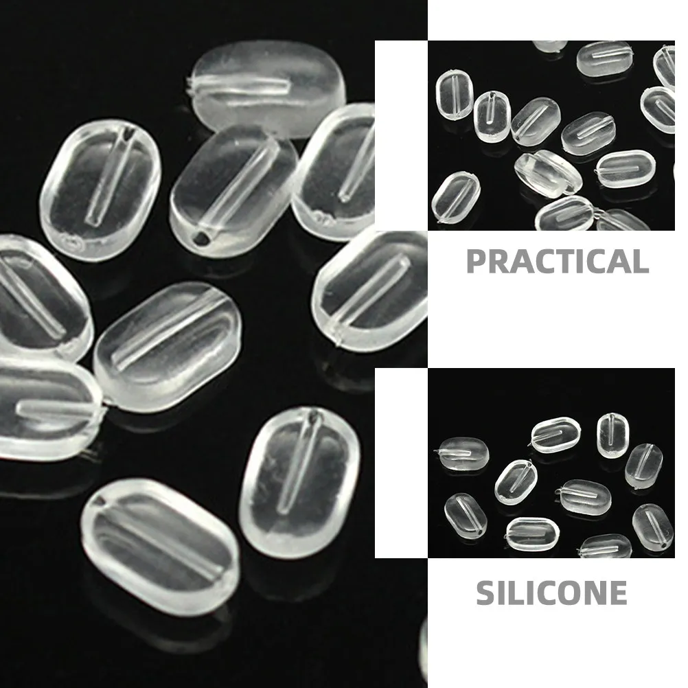 20Pairs Exquisitely Crafted Silicone Nose Pads for Glasses Prevent Slipping Increase Height Relax Nose Pressure Eyeglass Frame