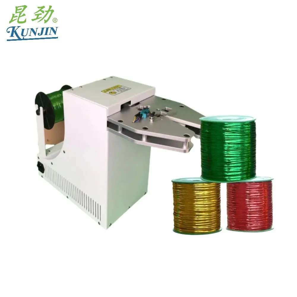 KUNJIN ZK315V Boutique Fruit Packaging Bags Wrap Machine Wire Machine Bundl Pack Automatic Threading Strapping Machine