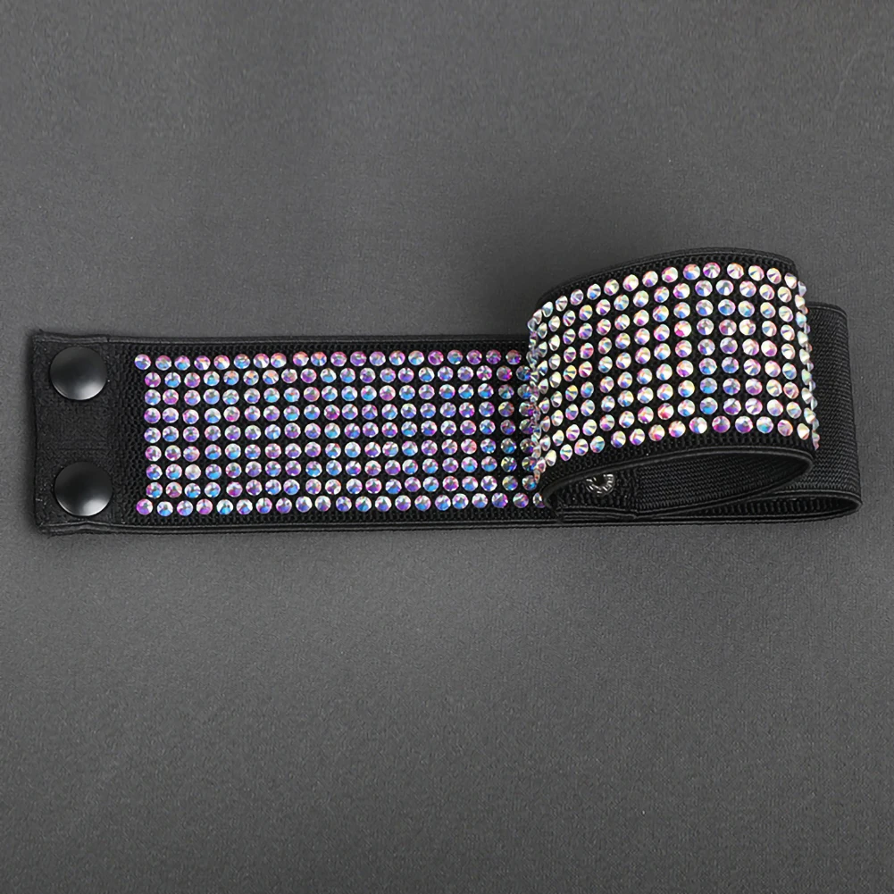 เข็มขัดสตรีเต้นรําเข็มขัดกีฬาเต้นรําอุปกรณ์เสริมเครื่องประดับ Rhinestone แฟชั่น All-Match ประสิทธิภาพแน่น