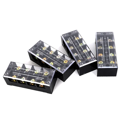 Imagen 2 del producto Bloque de terminales de tornillo de tira de doble fila, conector de cable de placa de cableado fijo TB-1503/TB-1506 15A TB-2503/TB2506 25A