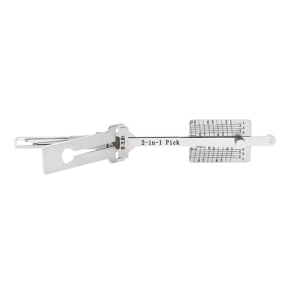 Lishi 2-in-1 Schlüsseldienst-Werkzeug für Ford/Land Rover/Volvo - Pick Decoder HU101 Schlüsselloses Zugangs- und Fernbedienungsprogrammiergerät – Detail 4