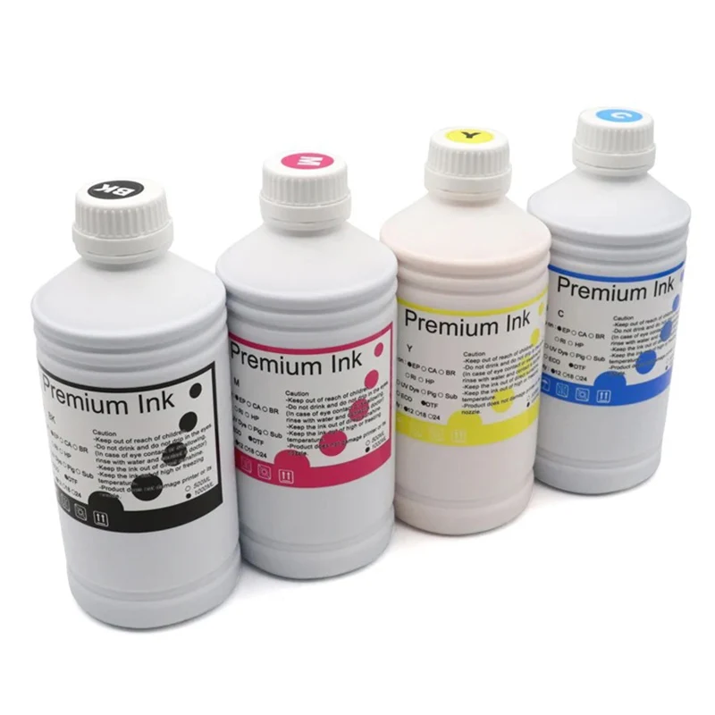 1000ML T748XL T748 T748XXL Pigment Ink For Epson WorkForce Pro WF-8090 WF-8590 WF-6090 WF-6530 WF-6590 Printer Ink