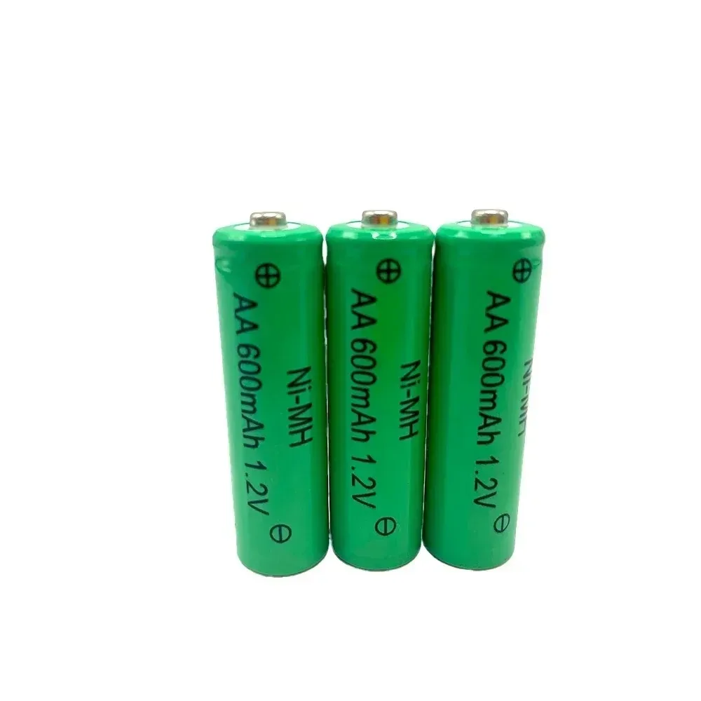 Batería AA 1,2 V NiMH recargable, 600mAh, adecuada para despertador, MP3/MP4, linterna, juguetes, Afeitadora eléctrica, Control remoto