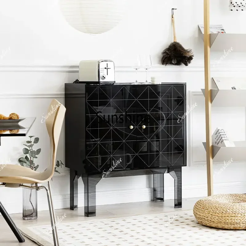 Modern Simple Locker Light Luxury Minimal Acrylic Living Room Side CabinetT*