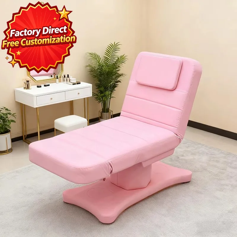 Luxury Electric Lash Bed Set, Curved Eyelash Extension Bed for Commercial Beauty Salon Furniture Wholesale