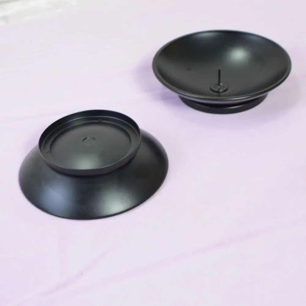 Pin Pillar Iron Candlestick Holder Black Finish Metal Plate Pillar Candle Holder Home Decoration Desktop Candle Base