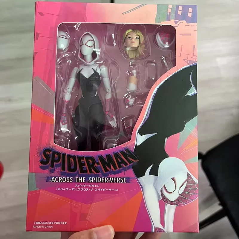 لعبة مجسمة قابلة للجمع من سلسلة Spider-Gwen من سلسلة Shf Gwen Stacy في الآية العنكبوتية المزخرفة المصنوعة يدويًا وقابلة للتخصيص