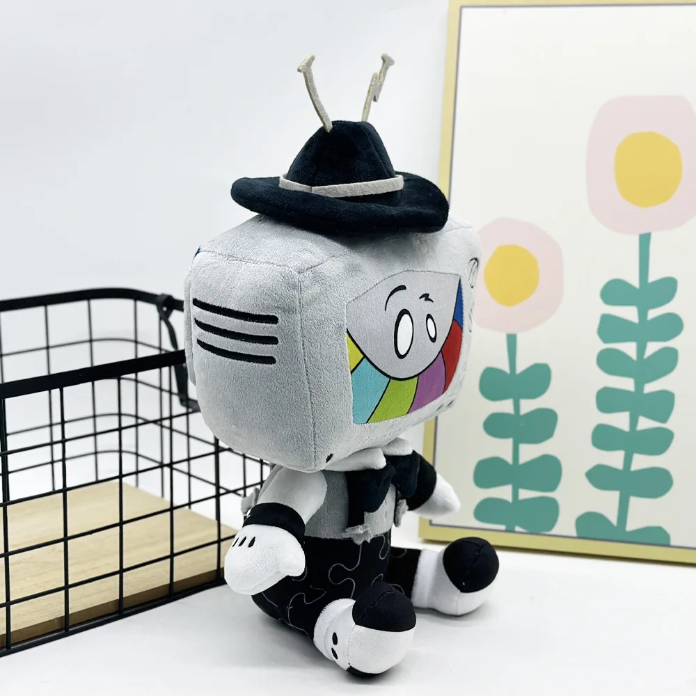 พรีเซนเตอร์ทีวี SMG4 นาย ปริศนาตุ๊กตาของเล่นตุ๊กตาน่ารักทีวีตุ๊กตาเด็กหมอนโซฟาตกแต่งของเล่นของขวัญ