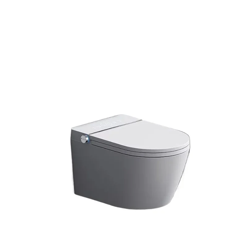 Smart Home Smart Wall Mounted Hidden Toilet Automatic Cover P Type Trap Drainage Remote Control Ceramics