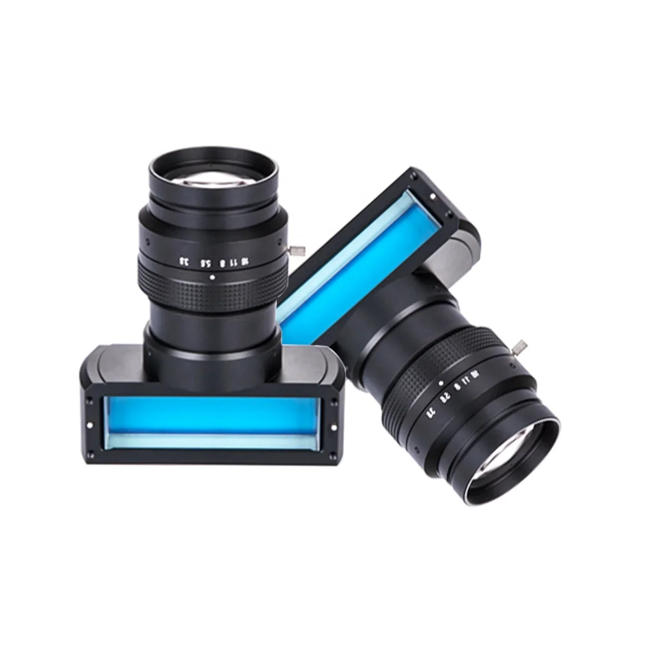 Support 16K5u Format 82mm Low Optical Distortion V Mount Coaxial Illumination Line Scan Lenses For Machine Vision