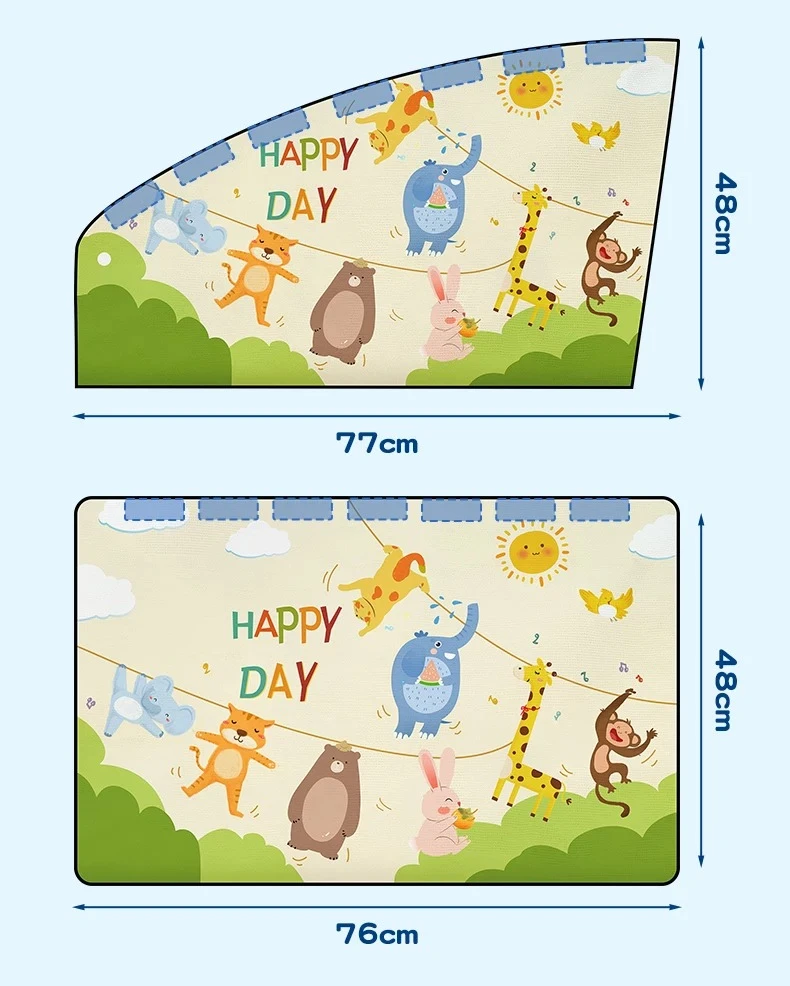Window sunshade, car curtains, car sunscreen, , baby, privacy, , magnetic blackout 5