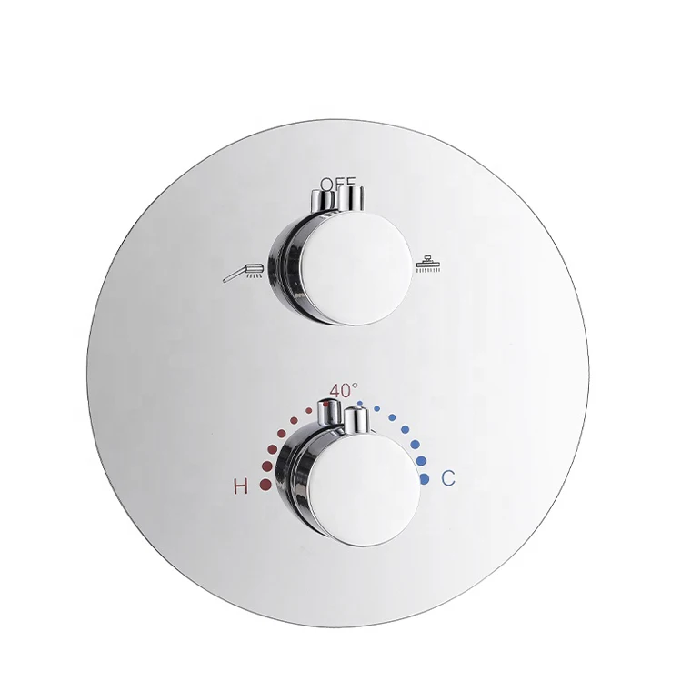 

Wall Mounted Brass Accessories Multifunctional Thermostatic Concealed Shower Valve Bathroom Accessories