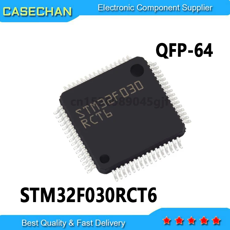 1PCS STM32F030 RCT6STM32F030RCT6 STM32F030RC QFP64  new and original IC chip