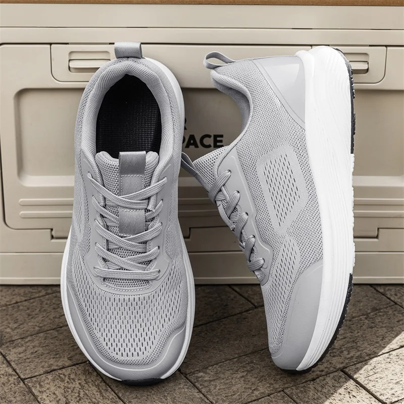 

Men's Wide Toe Box Sneakers Platform Casual Shoes Breathable Running Shoes for Men Cushioned Well Extra Wide Width Sports Shoes